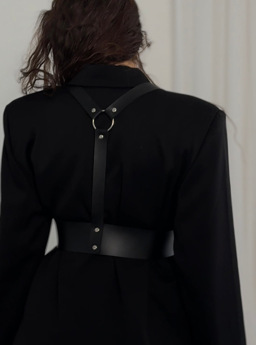 Leather Underbust Harness: Adjustable Corset Belt