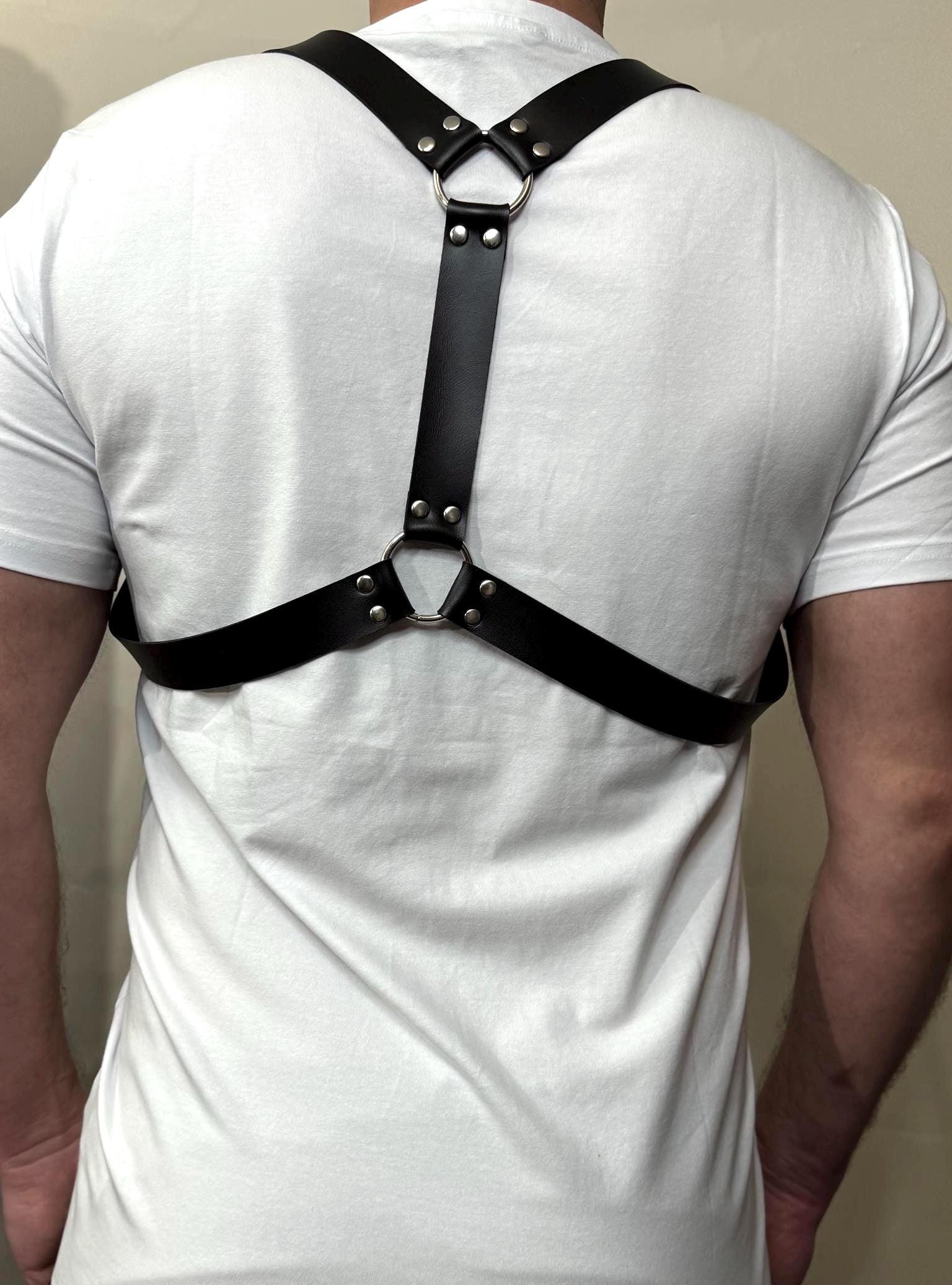 Men’s Harness in Genuine Leather — Modern Bold Statement