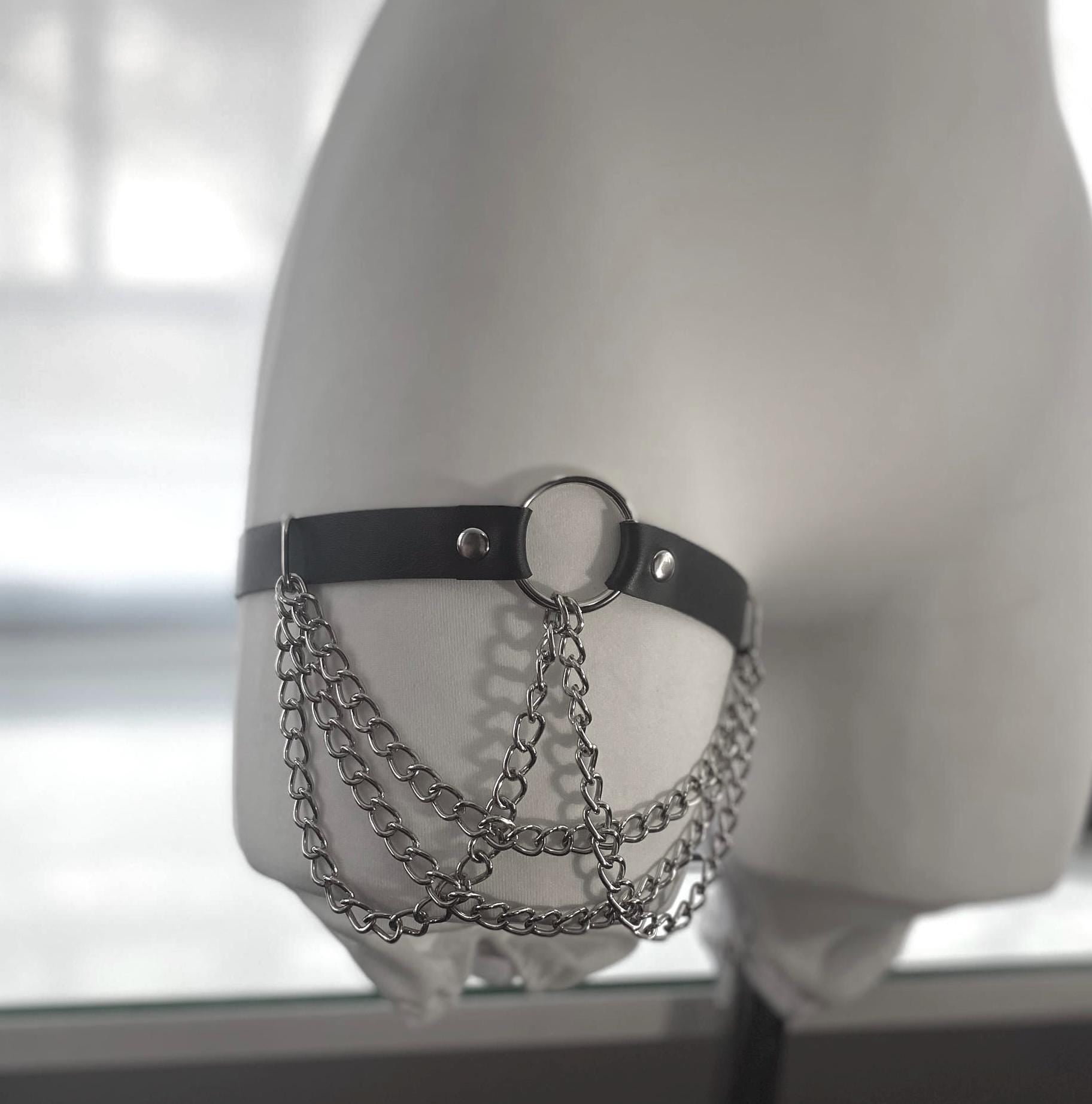 Leg Garters with Chains – Edgy Statement Thigh Accessory