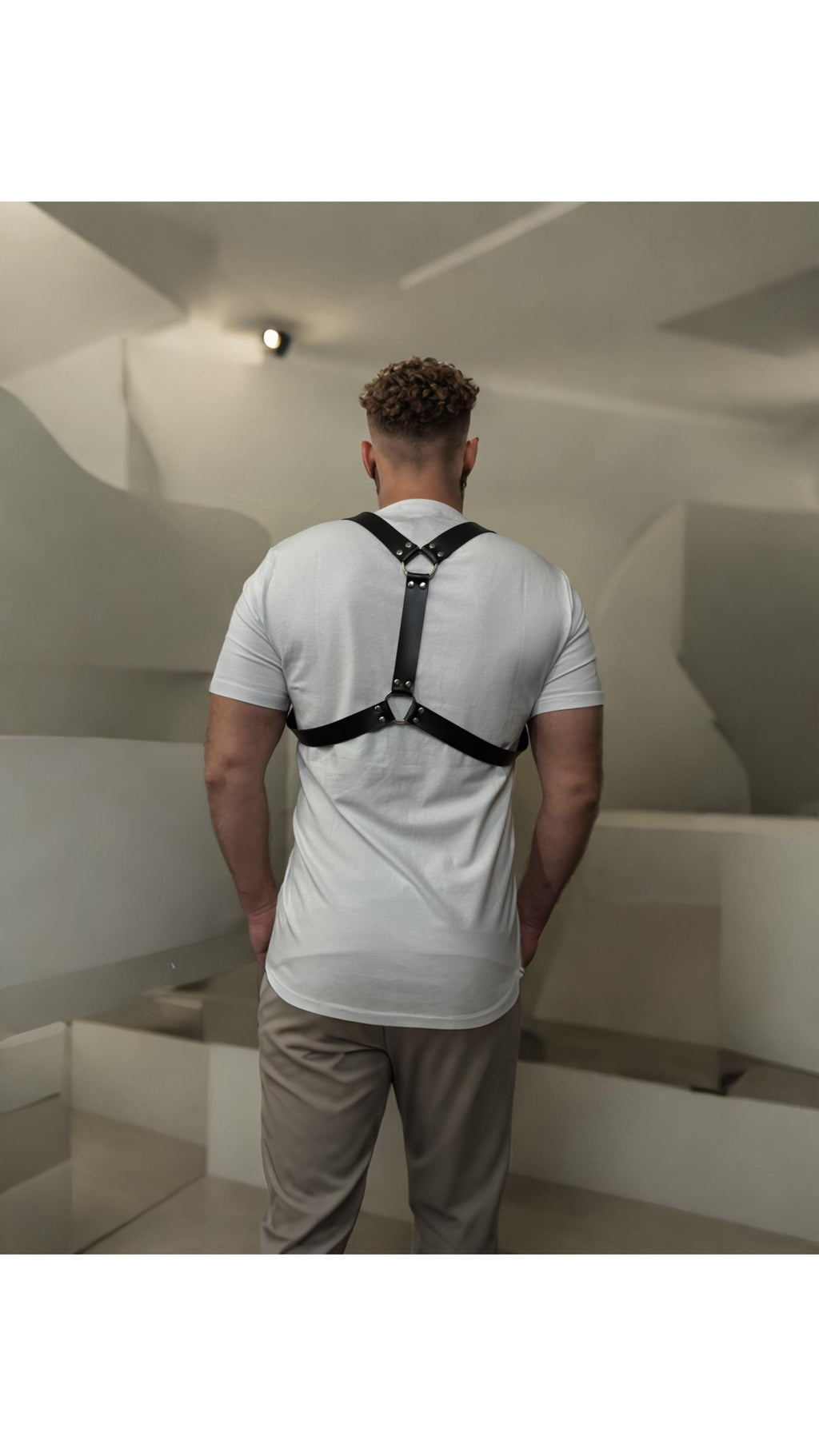 Men’s Harness in Genuine Leather — Modern Bold Statement
