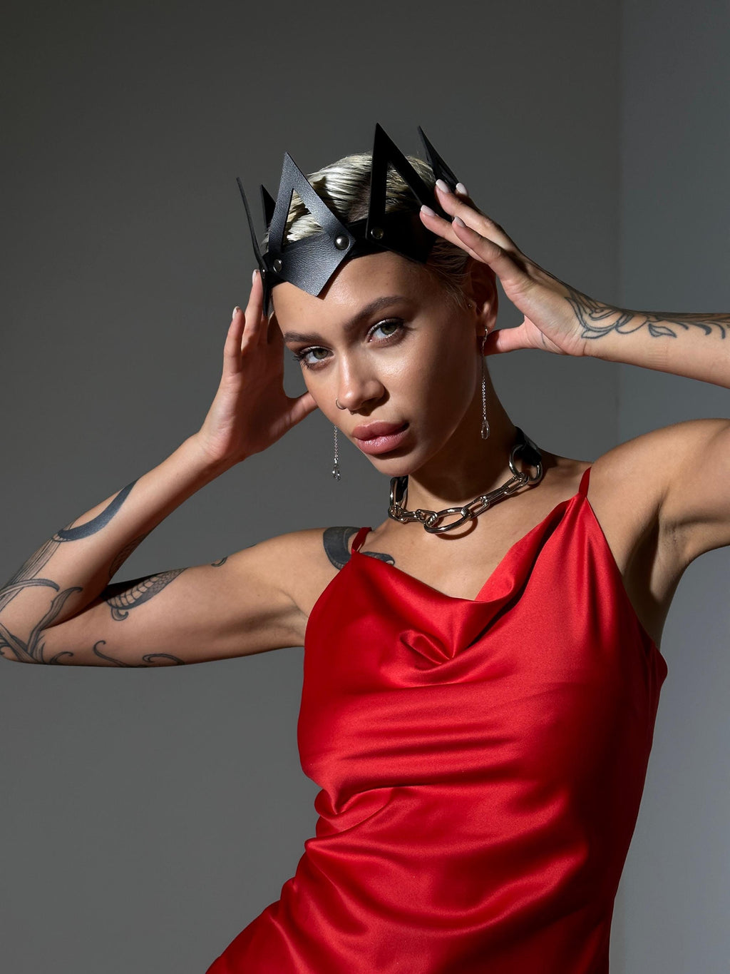 Handmade Leather Crown – Custom Statement Headpiece